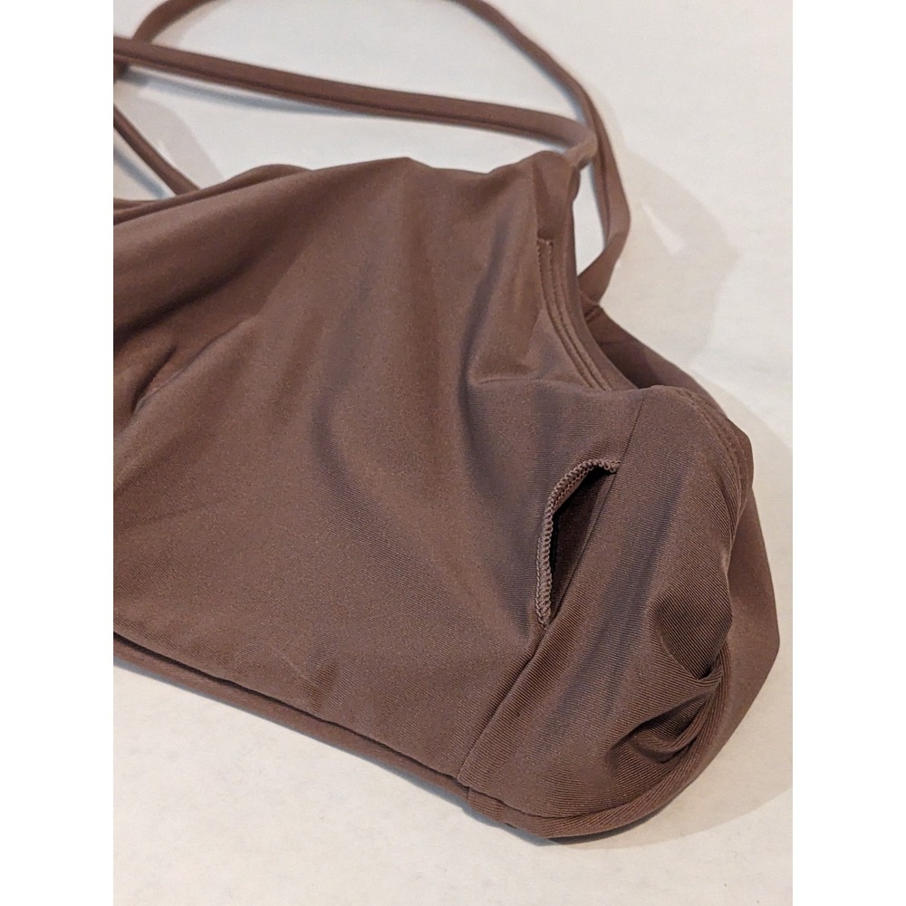 J. Crew Mira Bikini Top Classic Sculpt sz XL Smoky Willow Wood CJ786 NWT - Picture 10 of 16